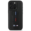 BMW M Grip Stand Smooth és Carbon tok iPhone 16 Pro Max - fekete, - 1. kép