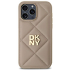 DKNY Quilted Stack Logo iPhone 14 Pro tok - Bézs - 1. kép