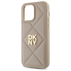 DKNY Quilted Stack Logo iPhone 14 Pro tok - Bézs - 4. kép