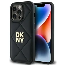 DKNY Steppelt Logó iPhone 14 Pro Tok - Fekete Tok