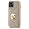DKNY Steppelt Stack Logo iPhone 14 tok - Bézs - 0. kép
