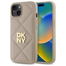 DKNY Steppelt Stack Logo iPhone 14 tok - Bézs