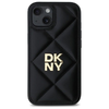 DKNY Quilted Stack Logo iPhone 14 tok - Fekete - 1. kép