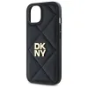 DKNY Quilted Stack Logo iPhone 14 tok - Fekete - 4. kép