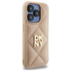 DKNY Steppelt Logó iPhone 15 Pro tok - Bézs - 2. kép