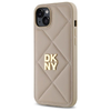 DKNY Steppelt Logó iPhone 15 Plus tok - Bézs - 0. kép