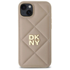 DKNY Steppelt Logó iPhone 15 Plus tok - Bézs - 1. kép