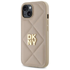 DKNY Steppelt Logós iPhone 15 tok - Bézs - 0. kép