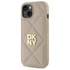 DKNY Steppelt Logós iPhone 15 tok - Bézs - 0. kép