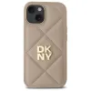 DKNY Steppelt Logós iPhone 15 tok - Bézs - 1. kép