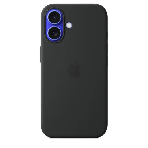 Apple iPhone 16 szilikon tok MagSafe-fel - fekete Apple iPhone 16 szilikon tok MagSafe-fel - fekete