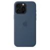 Apple iPhone 16 Pro Max Szilikon Tok MagSafe technológiával - Farmerkék - 1. kép