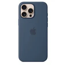 Apple iPhone 16 Pro Max Szilikon Tok MagSafe technológiával - Farmerkék