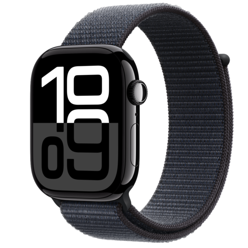 Apple Watch S10 GPS 46 mm Éjfekete Alumínium Tok Ink Sport Pánttal