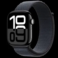 Apple Watch S10 GPS 46 mm Éjfekete Alumínium Tok Ink Sport Pánttal