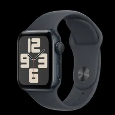 Apple Watch SE2 v3 GPS 40mm Éjféli Alumínium Tok Éjféli Sport Szíjjal - S/M