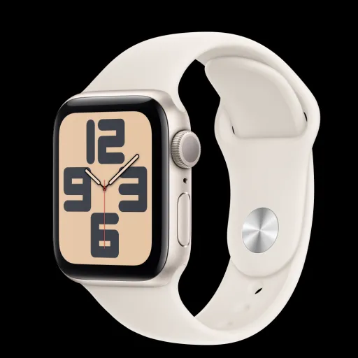 Apple Watch SE2 v3 GPS 40mm Csillagfény Alumínium Tok és Csillagfény Sport Szíj - M/L