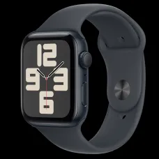 Apple Watch SE2 v3 GPS 44mm Éjféli Alumínium Tok Éjféli Sport Szíjjal - S/M