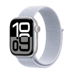 Apple Watch S10 GPS 42mm Ezüst Alumínium Tok Kék Felhő Sport Hurokkal