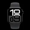 Apple Watch S10 GPS 42mm Éjfekete Alumínium Tok Fekete Sport Szíjjal - S/M - 1. kép