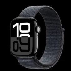 Apple Watch S10 GPS 42mm Fekete Alumínium Tok Tinta Sport Pánttal