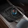 HOCO autós töltő USB A + Type C digitális kijelzővel + Type C - Lightning kábel PD QC3.0 3A 48W Z50 fém szürke - 2. kép