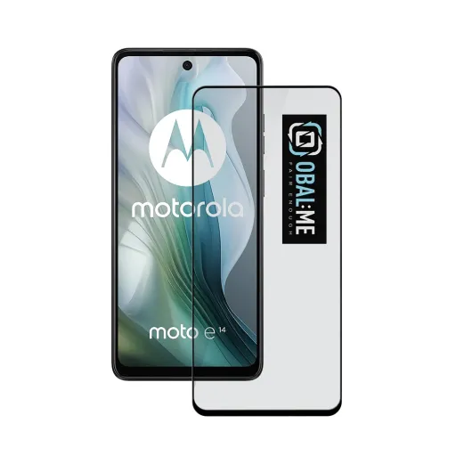 OBAL:ME 5D üvegfólia Motorola E14 fekete üvegfólia