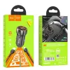 HOCO autós töltő USB A + Type C + kábel USB A - Type C PD QC3.0 3A 20W Z46A szürke - 0. kép