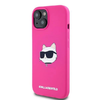 Karl Lagerfeld Szilikon Choupette Fej MagSafe tok iPhone 15 / 14 / 13 - rózsaszín tok - 0. kép