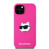 Karl Lagerfeld Szilikon Choupette Fej MagSafe tok iPhone 15 / 14 / 13 - rózsaszín tok - 1. kép