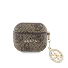 Guess 4G Script PC/PU Charm AirPods 3 tok Barna