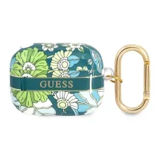 Guess GUAPHHFLN AirPods Pro tok zöld/zöld Flower Strap Collection