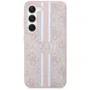 Guess GUHCS23SP4RPSP S23 S911 pink/pink hardcase 4G Printed Stripe tok - 1. kép