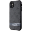 Guess GUHCN61P4SNK iPhone 11 szürke/szürke keménytok 4G Stripe tok - 0. kép