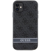 Guess GUHCN61P4SNK iPhone 11 szürke/szürke keménytok 4G Stripe tok - 1. kép