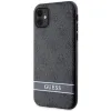 Guess GUHCN61P4SNK iPhone 11 / Xr szürke/szürke keménytok 4G Stripe tok - 0. kép