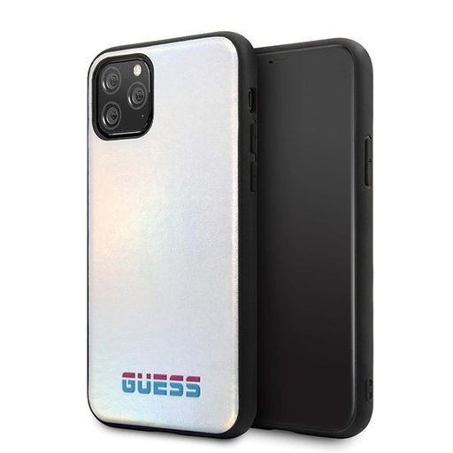 Guess GUHCN58BLD iPhone 11 Pro ezüst/ezüst kemény tok Iridescent tok Guess GUHCN58BLD iPhone 11 Pro ezüst/ezüst kemény tok Iridescent tok