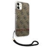 Guess GUOHCN61H4STW iPhone 11 barna/barna tok 4G Print Strap tok - 2. kép