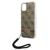 Guess GUOHCN61H4STW iPhone 11 barna/barna tok 4G Print Strap tok - 4. kép
