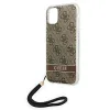 Guess GUOHCN61H4STW iPhone 11 barna/barna tok 4G Print Strap tok - 4. kép