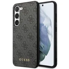 Guess GUHCS23MG4GFGR S23+ S916 szürke/szürke hardcase 4G Metal Gold Logo tok