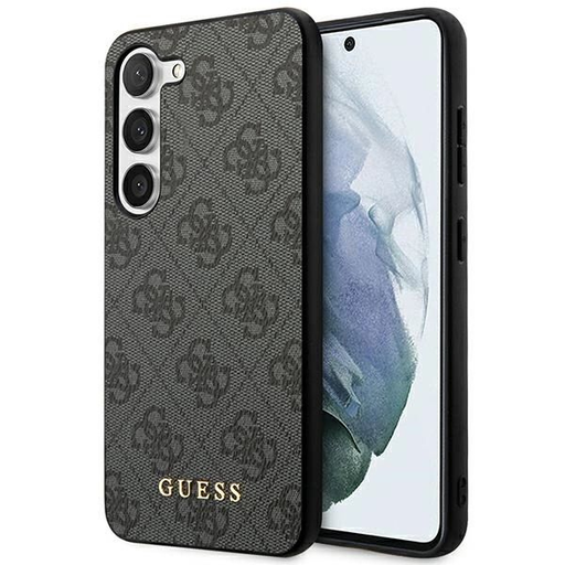 Guess GUHCS23SG4GFGR S23 S911 szürke/szürke keménytok 4G Metal Gold Logo tok Guess GUHCS23SG4GFGR S23 S911 szürke/szürke keménytok 4G Metal Gold Logo tok
