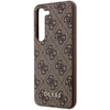Guess GUHCS23MG4GFBR S23+ S916 barna/barna kemény tok, 4G Metal Gold Logo tok - 4. kép