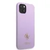 Guess GUHCP13MPS4MU iPhone 13 6.1" purple/purple hardcase Saffiano 4G Small Metal Logo - 2. kép