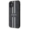 Guess GUHMN61P4RPSK iPhone 11 / Xr fekete/fekete kemény tok 4G Nyomtatott Csíkos MagSafe tok - 0. kép