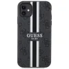 Guess GUHMN61P4RPSK iPhone 11 / Xr fekete/fekete kemény tok 4G Nyomtatott Csíkos MagSafe tok - 1. kép