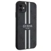 Guess GUHMN61P4RPSK iPhone 11 / Xr fekete/fekete kemény tok 4G Nyomtatott Csíkos MagSafe tok - 2. kép