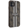 Guess GUHMN61P4RPSW iPhone 11 barna/barna kemény tok 4G Printed Stripes MagSafe tok - 2. kép