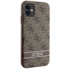 Guess GUHCN61P4SNW iPhone 11 barna/barna keménytok 4G Stripe tok - 2. kép