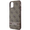 Guess GUHCN61P4SNW iPhone 11 barna/barna keménytok 4G Stripe tok - 4. kép